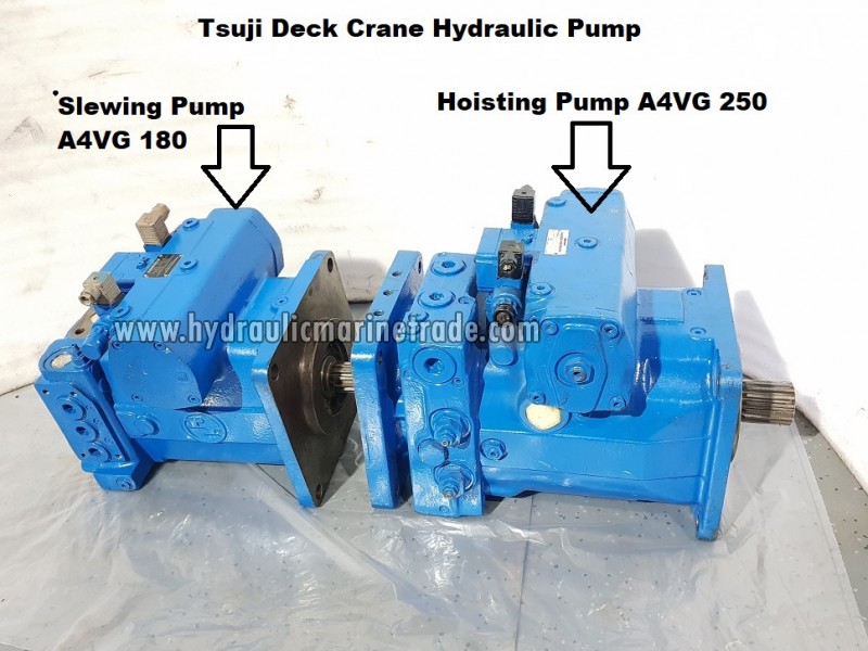 Used Tsuji Deck Crane Hoisting Pump (A4VG 250 EP2 D1 /  Hydraulic